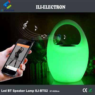 Portable LED speaker lamps with remote control