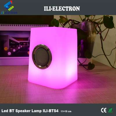 Smart BT USB table portable mini speaker led lamp speaker