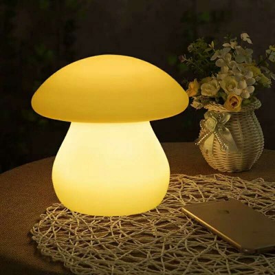 Plastic glowing mushroom with speaker